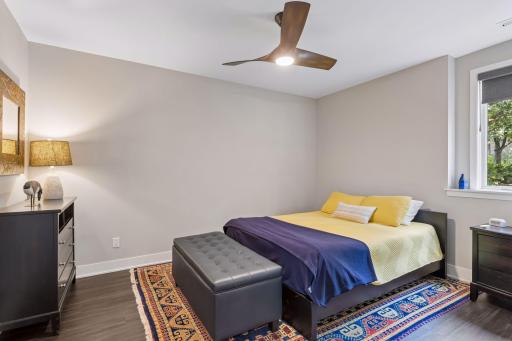 Third bedroom is located on the lower level
