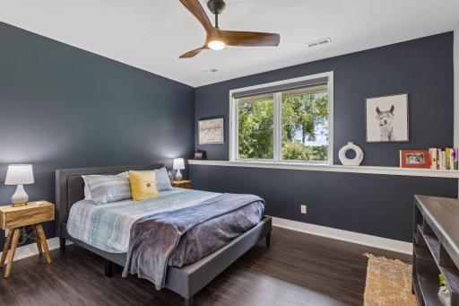 Second bedroom is located on the lower level