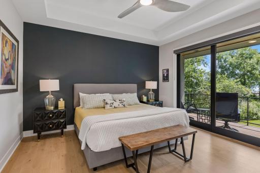 Step into the luxurious primary suite with en-suite full bathroom and access to the private balcony