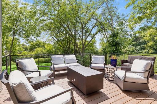 Unwind on the large deck or entertain guests