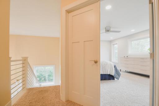 Large doors welcome you to the large primary suite