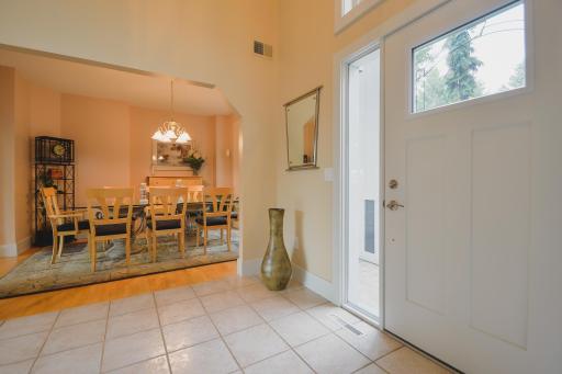 Large dining room off entry