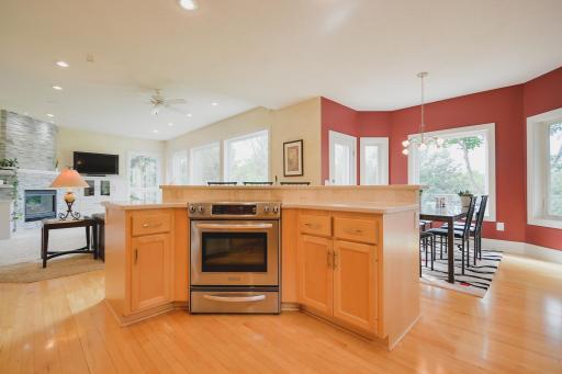 Large center island for more countertop space