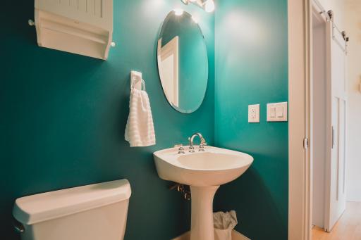 Half bathroom located on main level