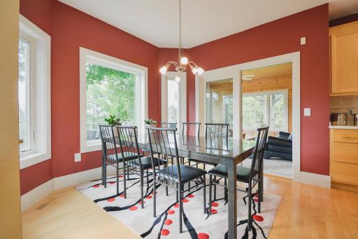 Informal dining off kitchen