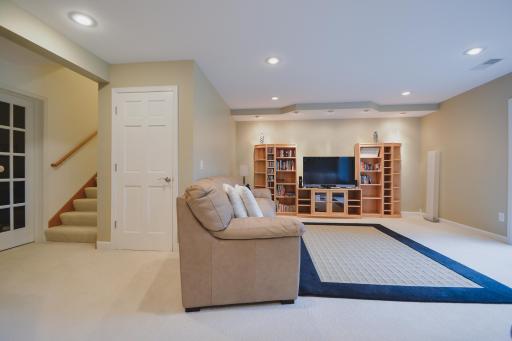 Finished walkout lower level features a large family room