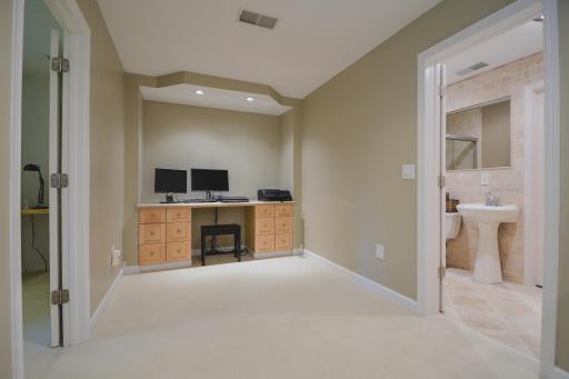 Office area outside of bedroom area
