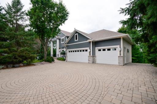 Large driveway welcomes you to your private estate
