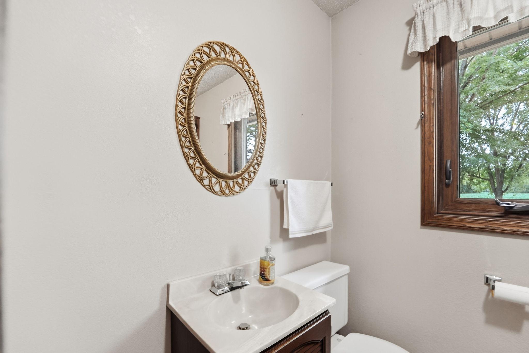 Main floor 1/2 bath and laundry room