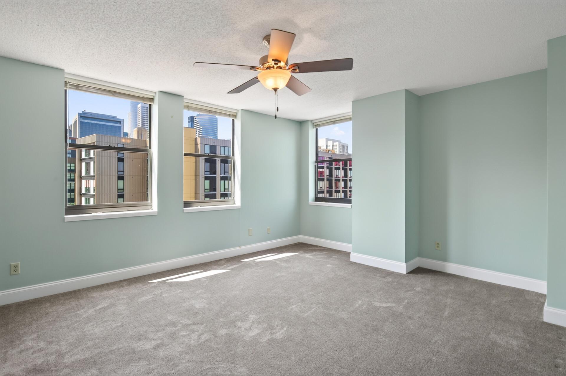 Natural Light Pours into Second Bedroom
