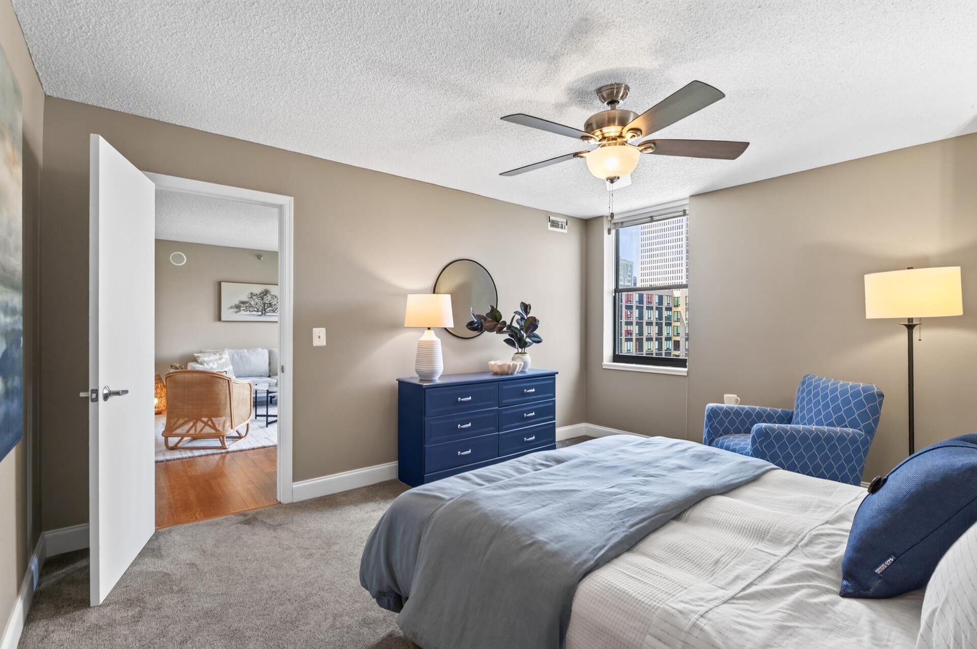 Large Primary Bedroom, New Carpet