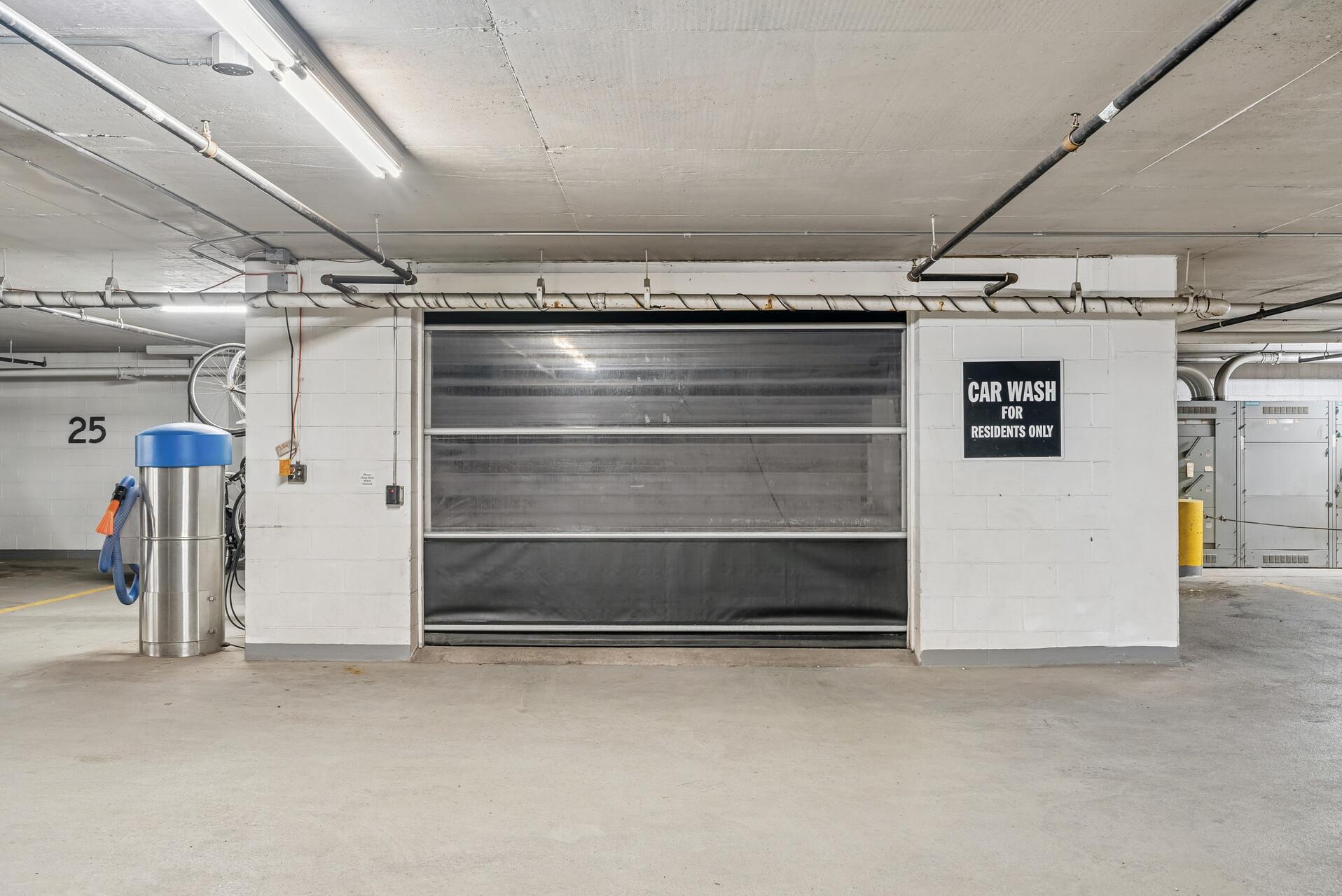 Car Wash in Guest Parking Garage