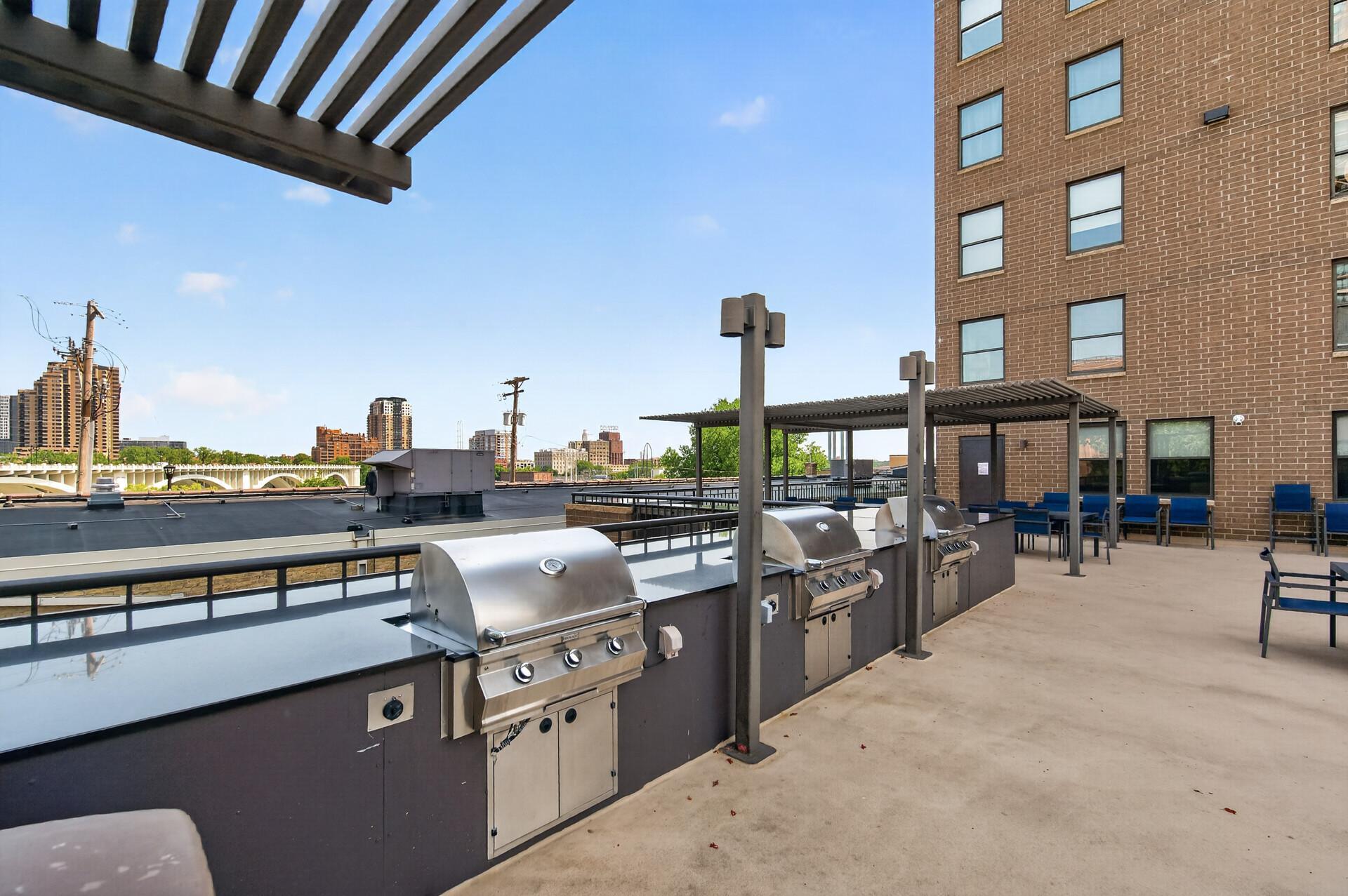 Grill Area on Pool Deck