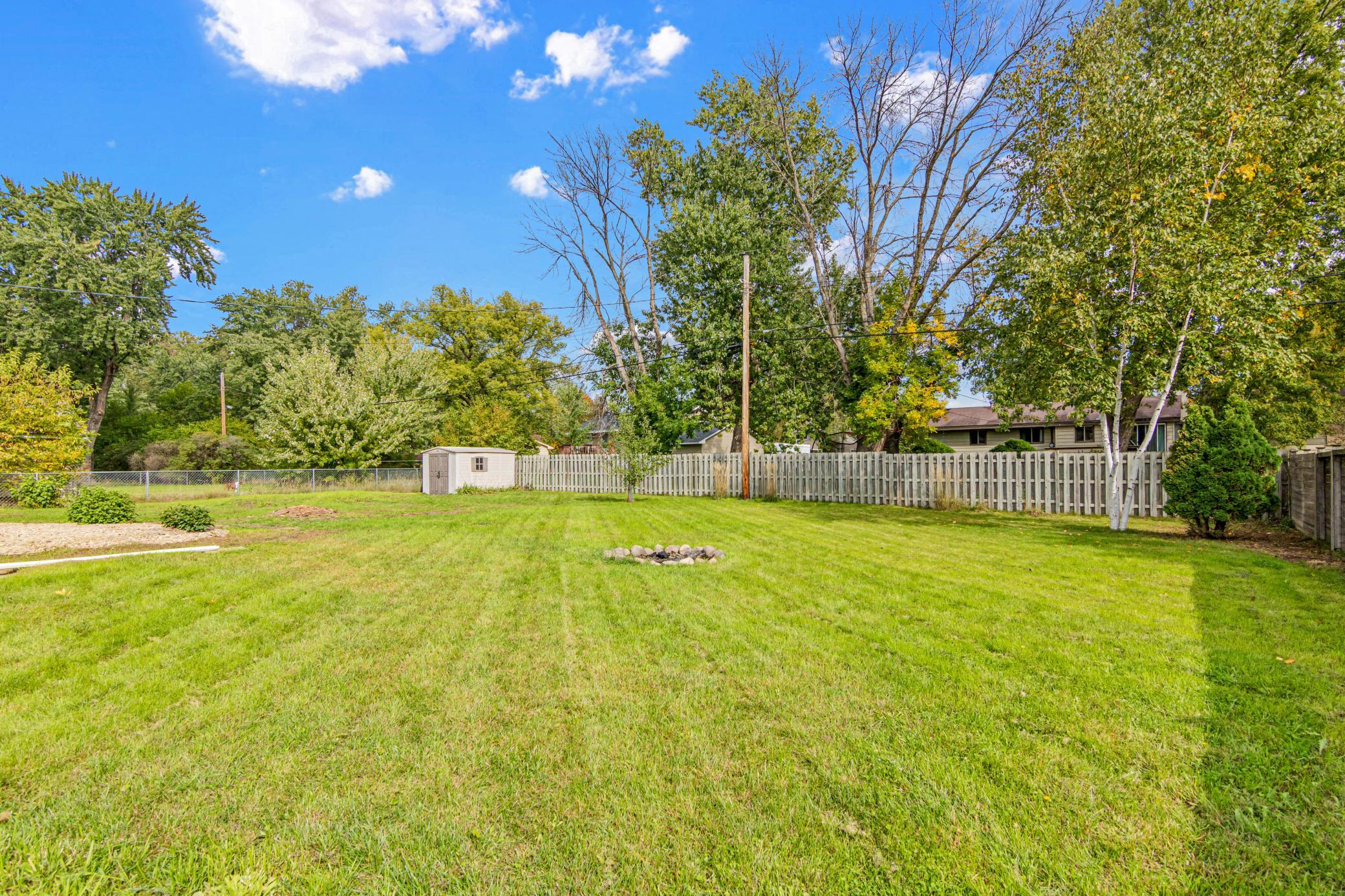 Space for play, pets, gardening or relaxing outside.