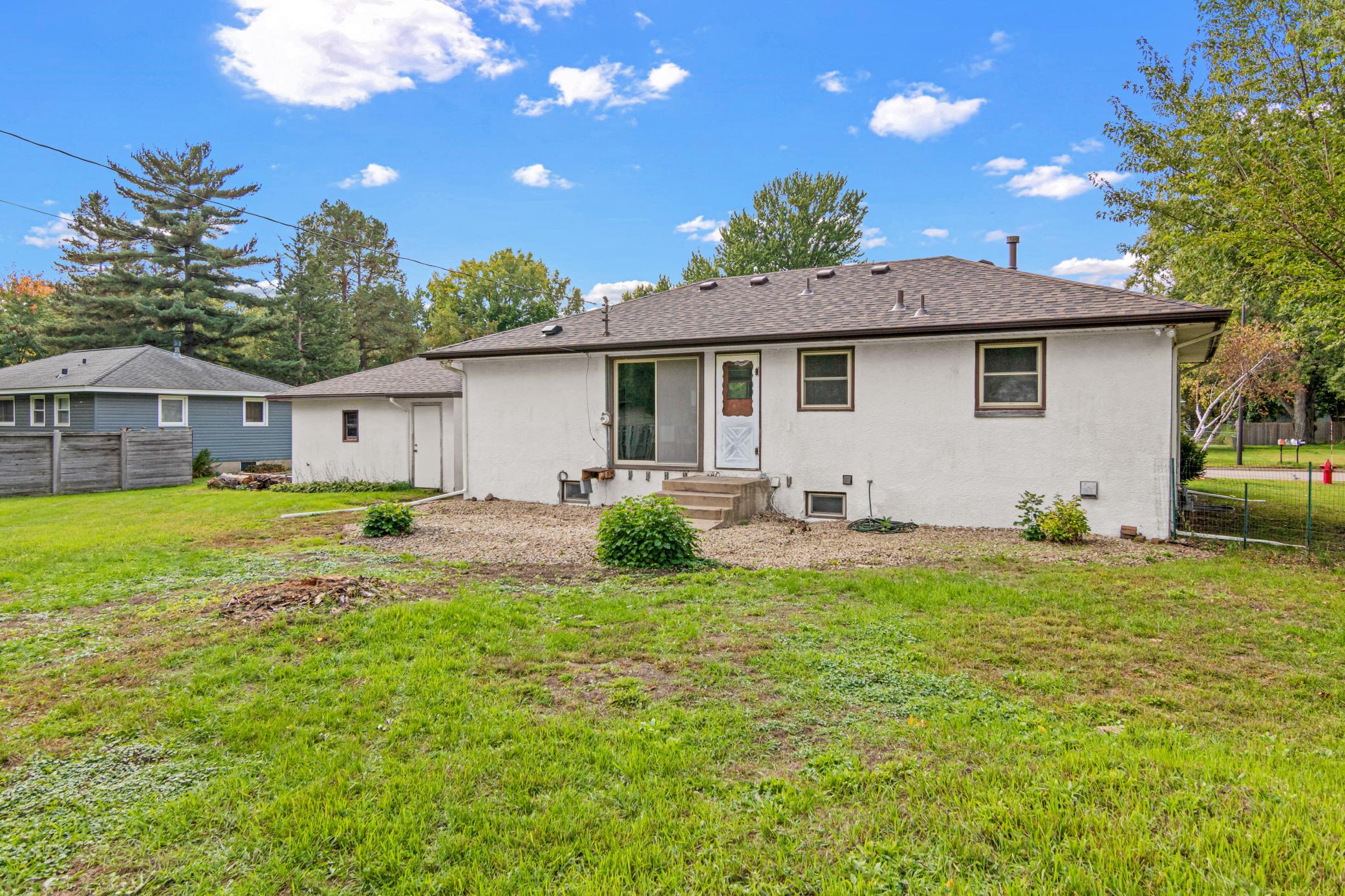 A fully fenced backyard gives you room to enjoy.