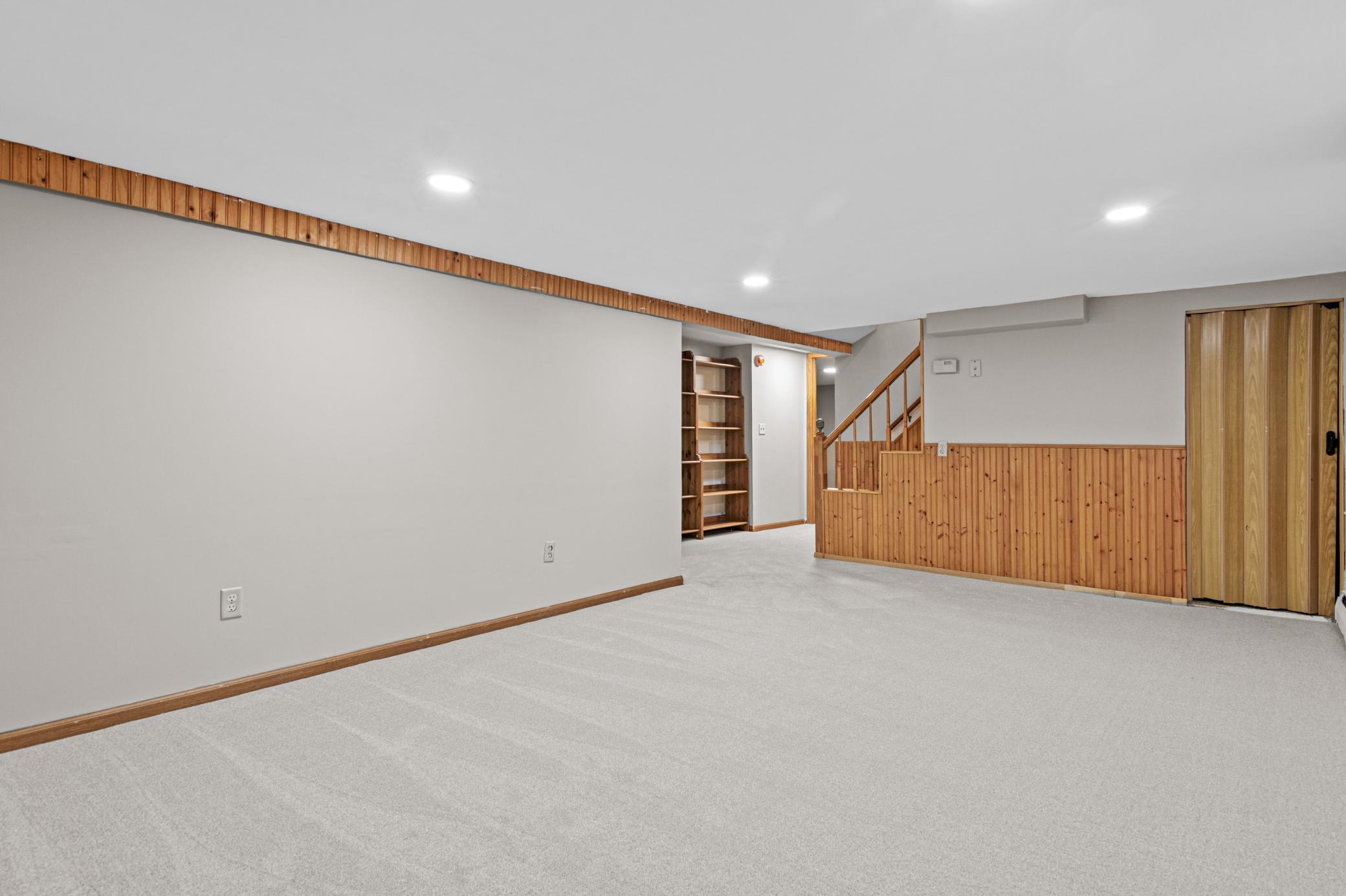 The lower level adds even more room to spread out.