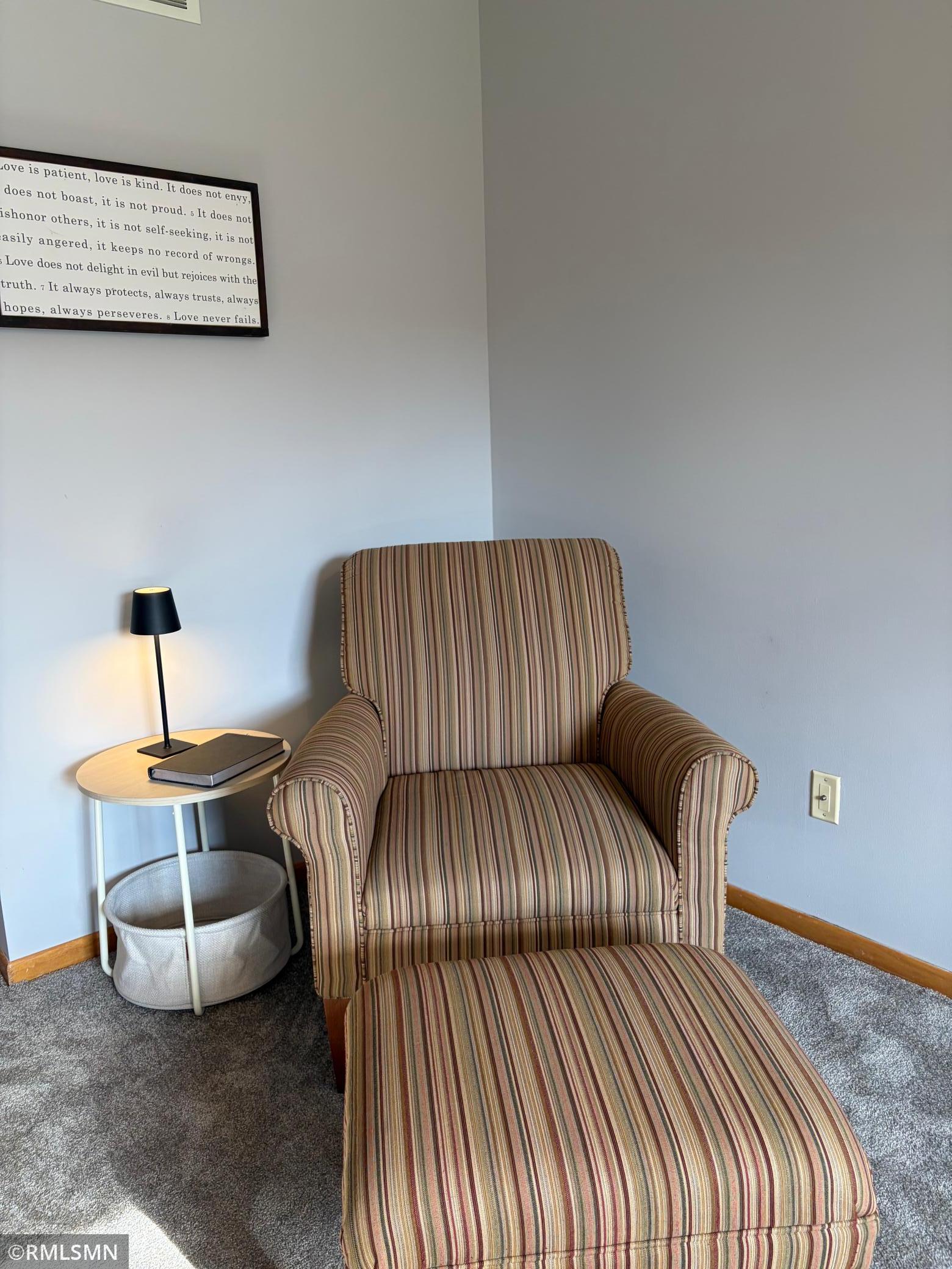 Main bedroom sitting area