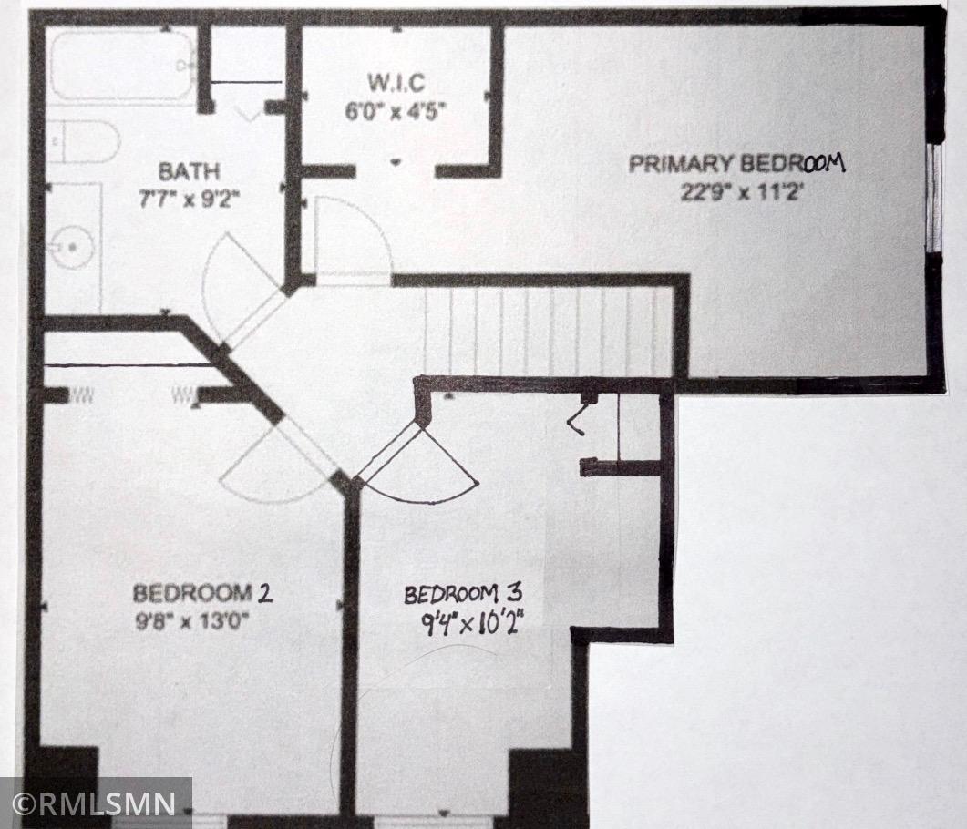 Upper floor layout