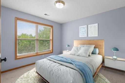 Upper Level Second Bedroom Virtually Staged