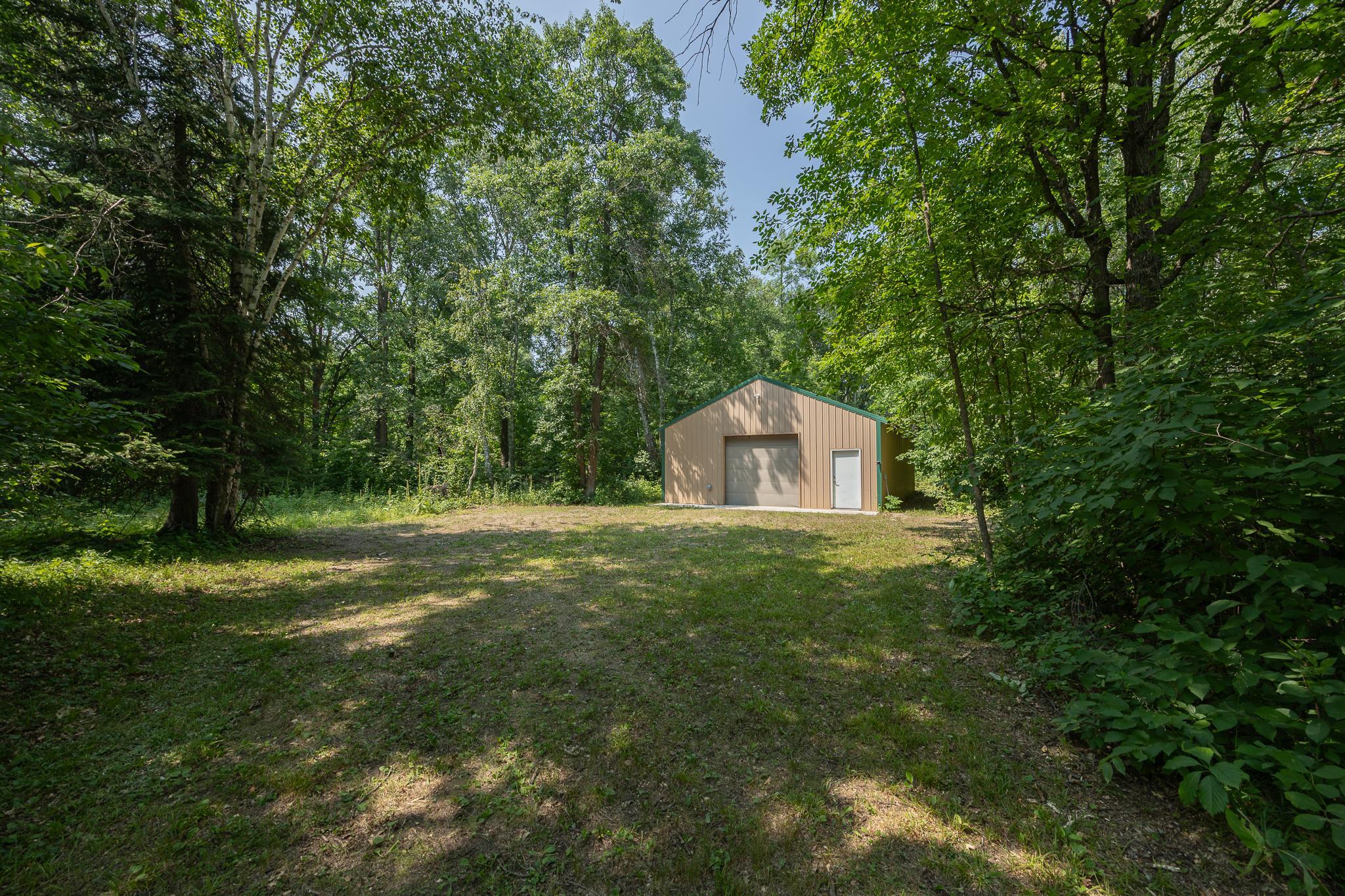 Views of land and pole barn