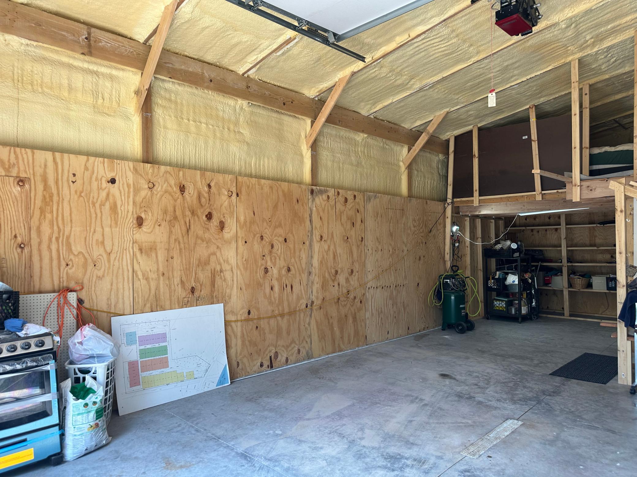 Left side of shed