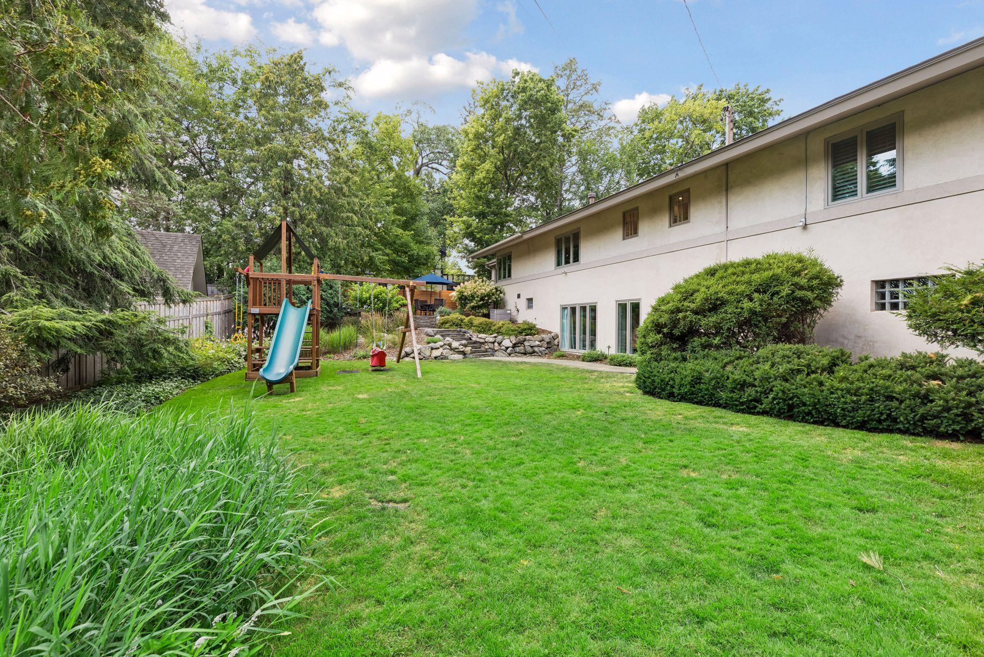 Walkout to versatile backyard space