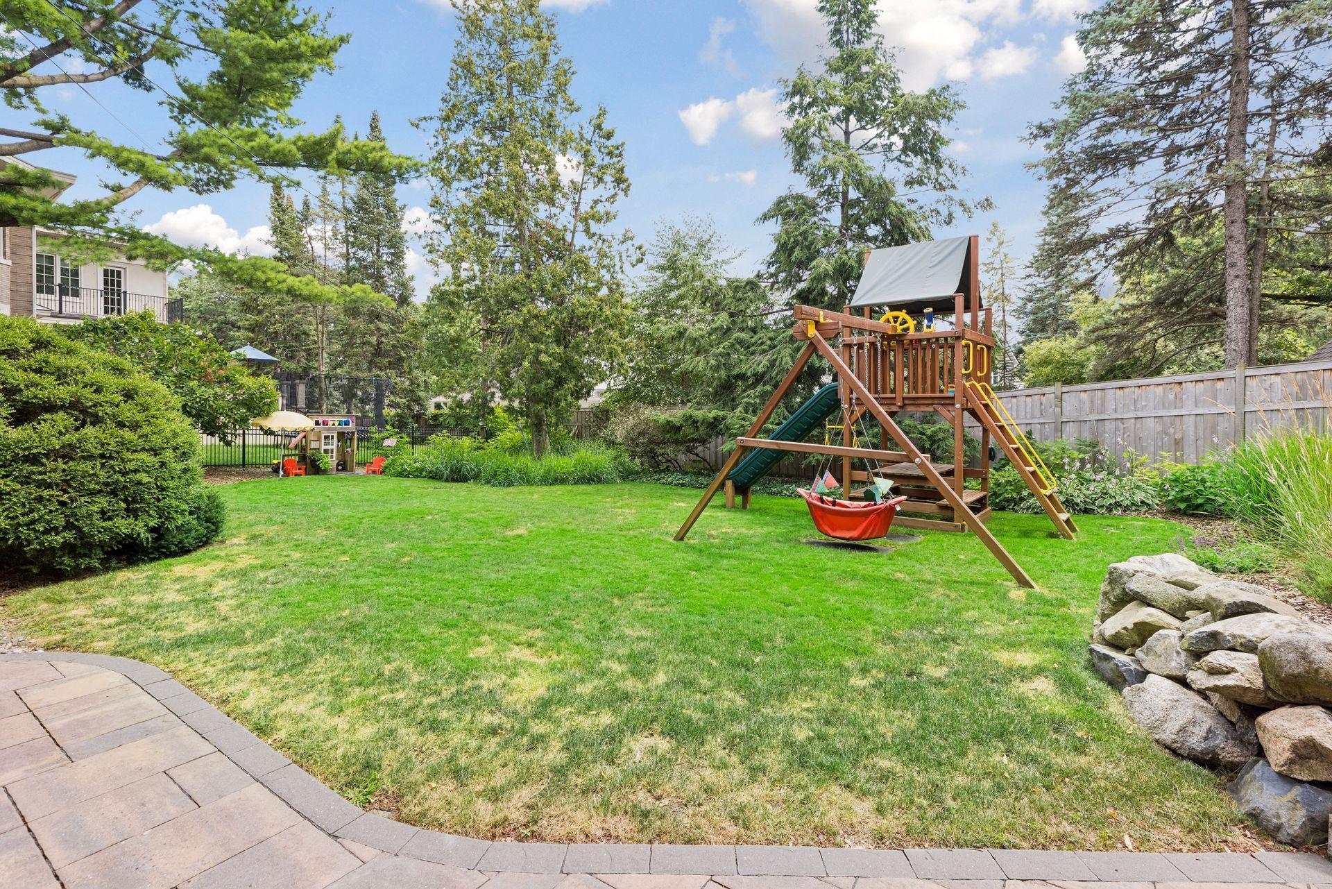 Expansive backyard