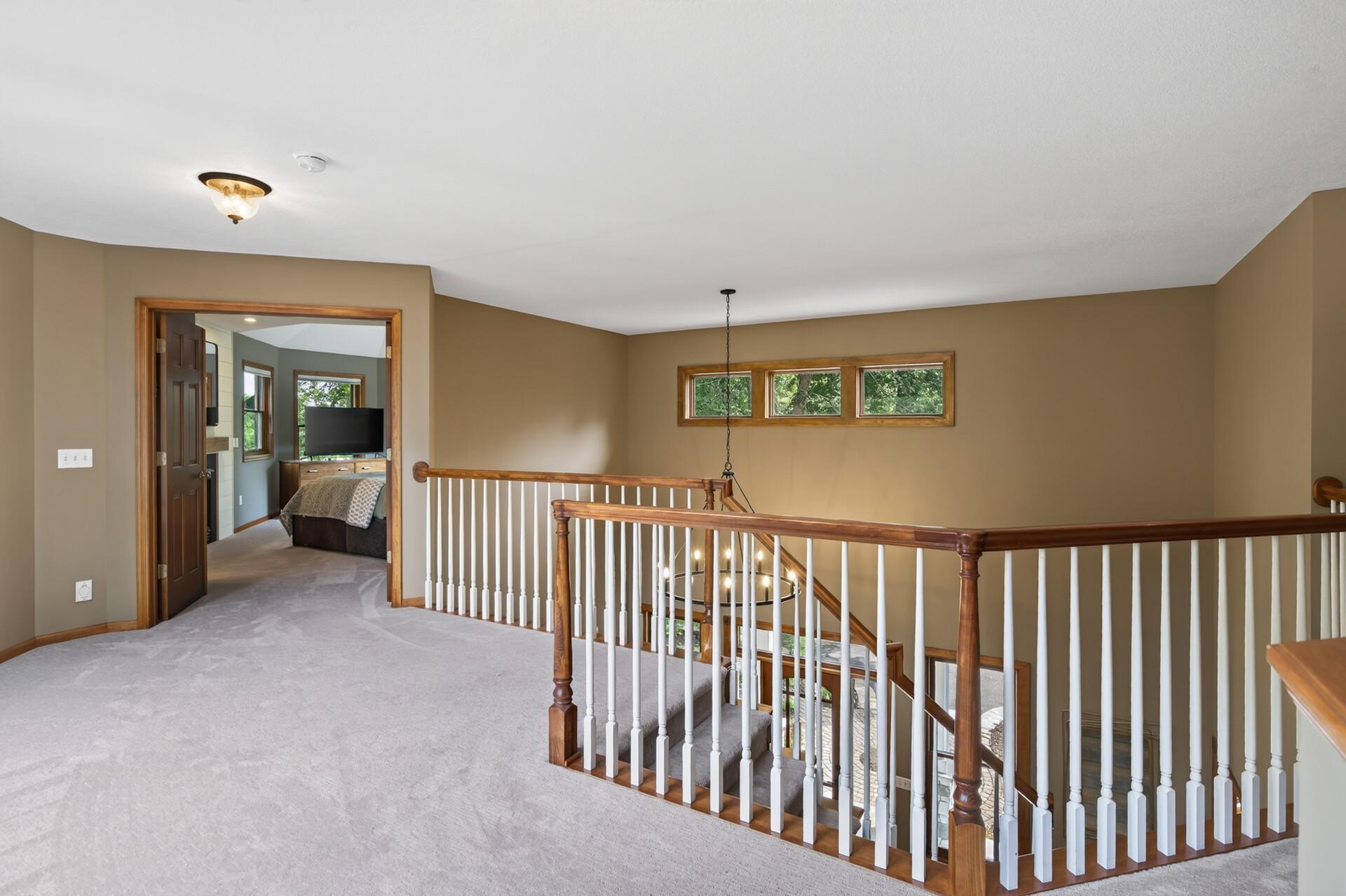 The second level features brand-new Pella windows.