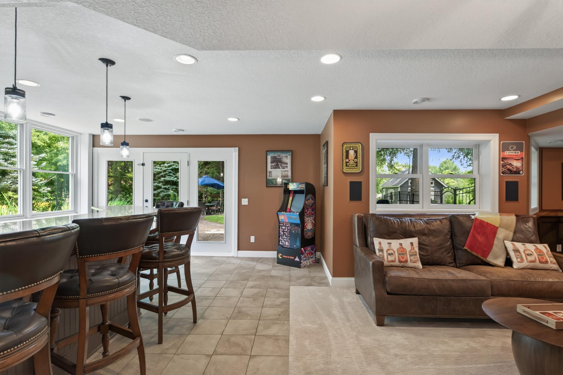 Walk out basement straight to the pond pool and more!