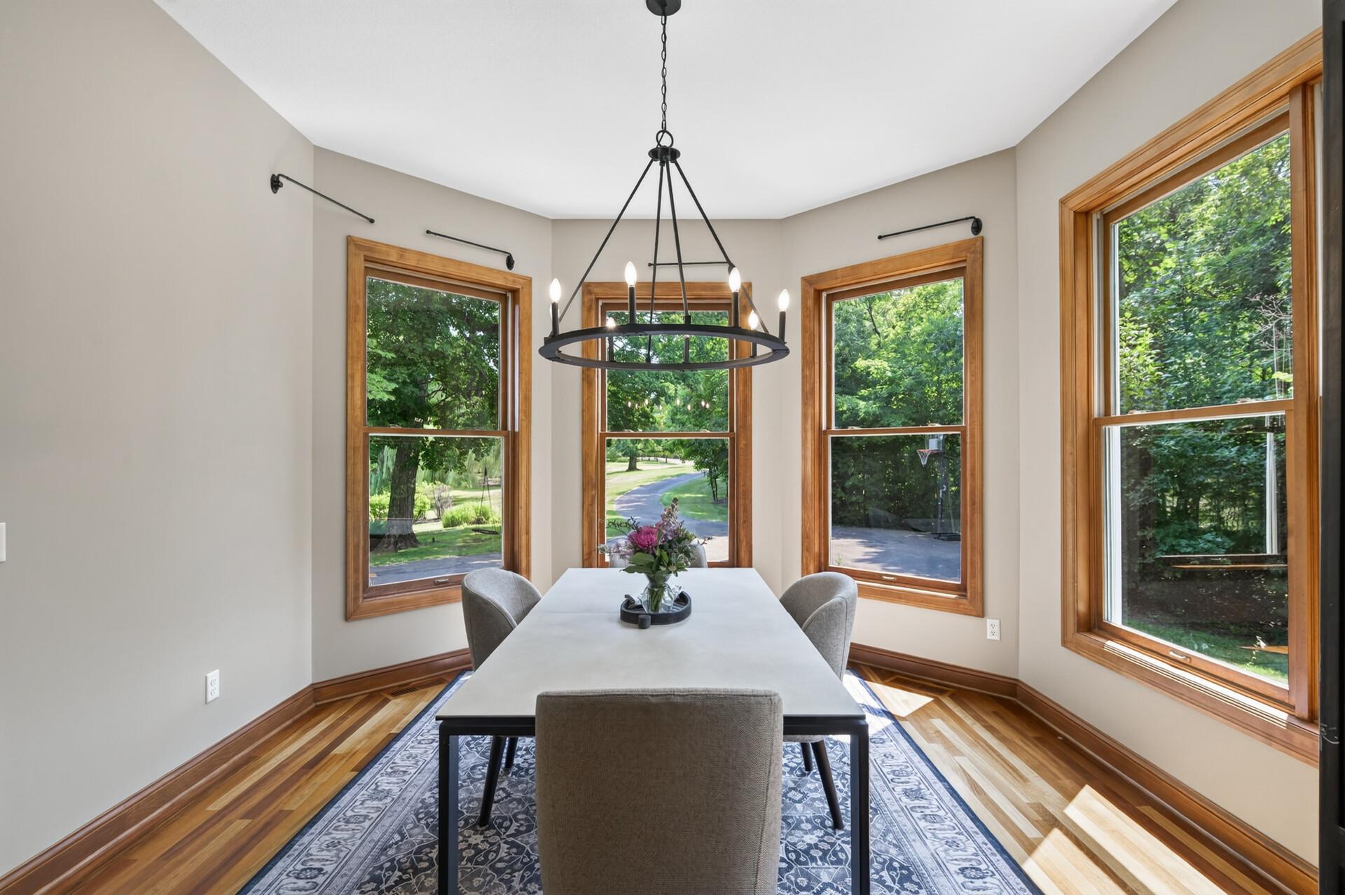 Imagine hosting Thanksgiving dinner with plenty of space for family and friends - multiple dining areas make entertaining effortless
