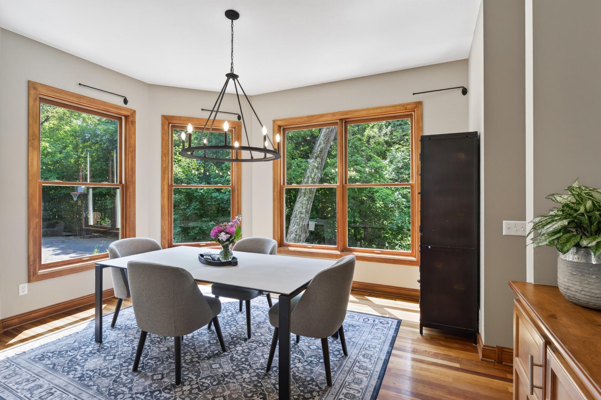 Home was designed to bring the gorgeous nature outside, inside