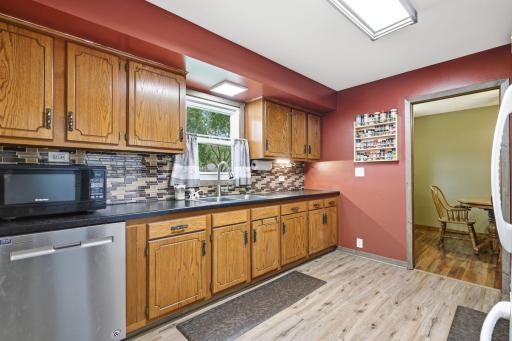 Kitchen with plenty of counters and cabinetry