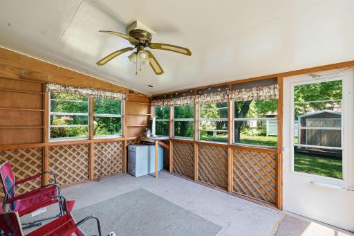 3 season porch off the garage! Great relaxing spot!