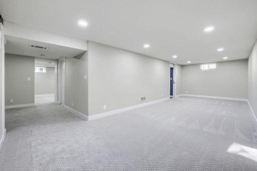 Lower Level Living Room From Stairs