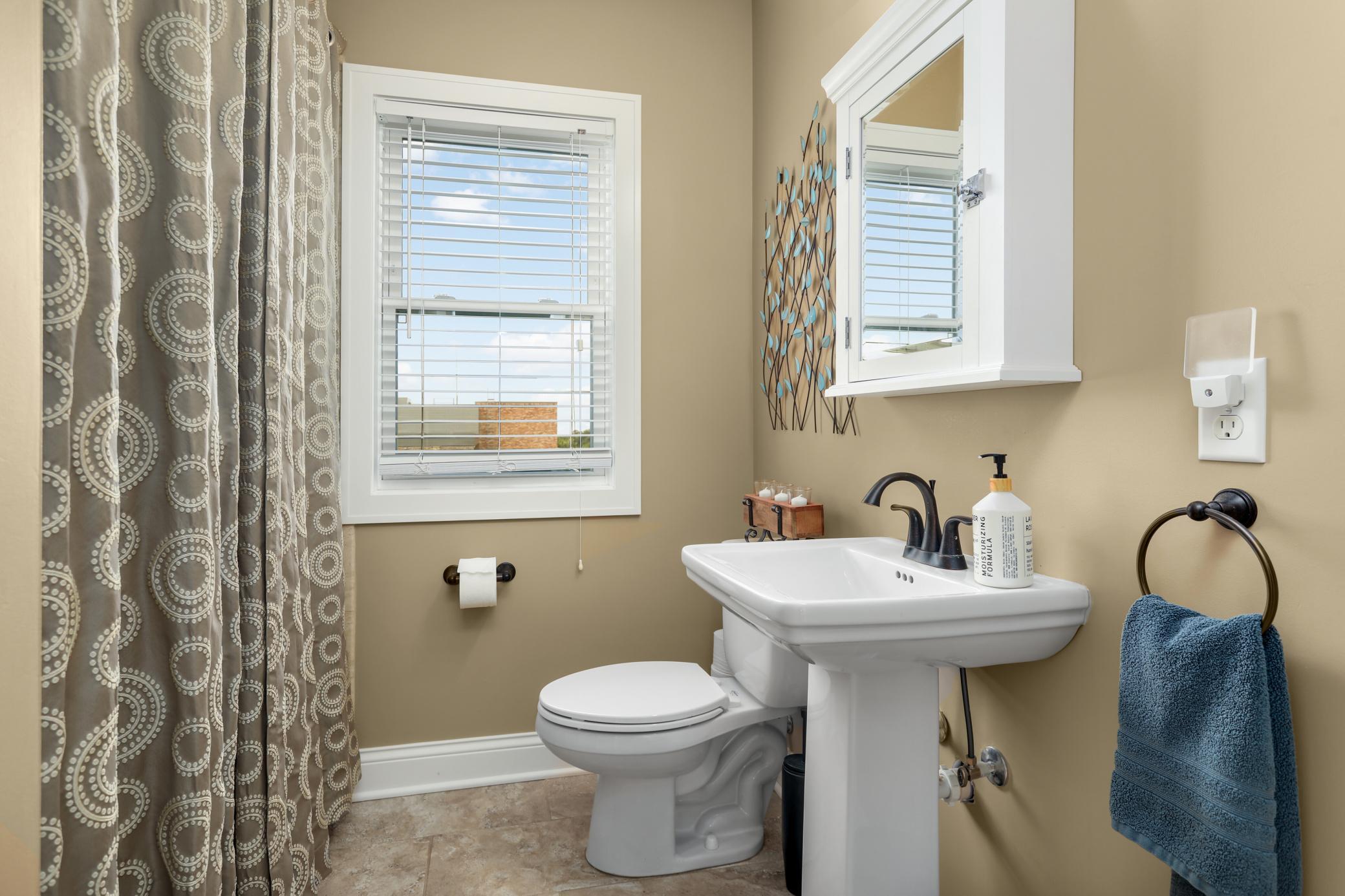 Rare main floor bedroom and FULL bathroom.