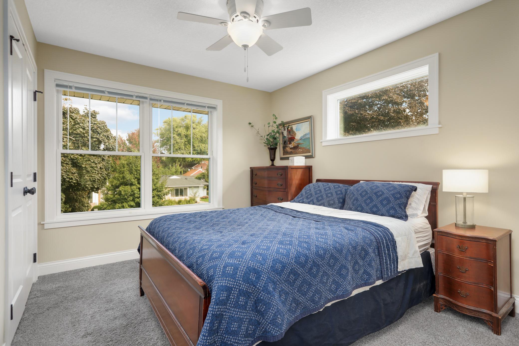 One of three large bedrooms on the second floor.