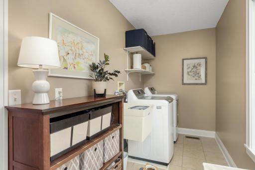 No more carrying laundry up and down stairs with the second floor laundry.