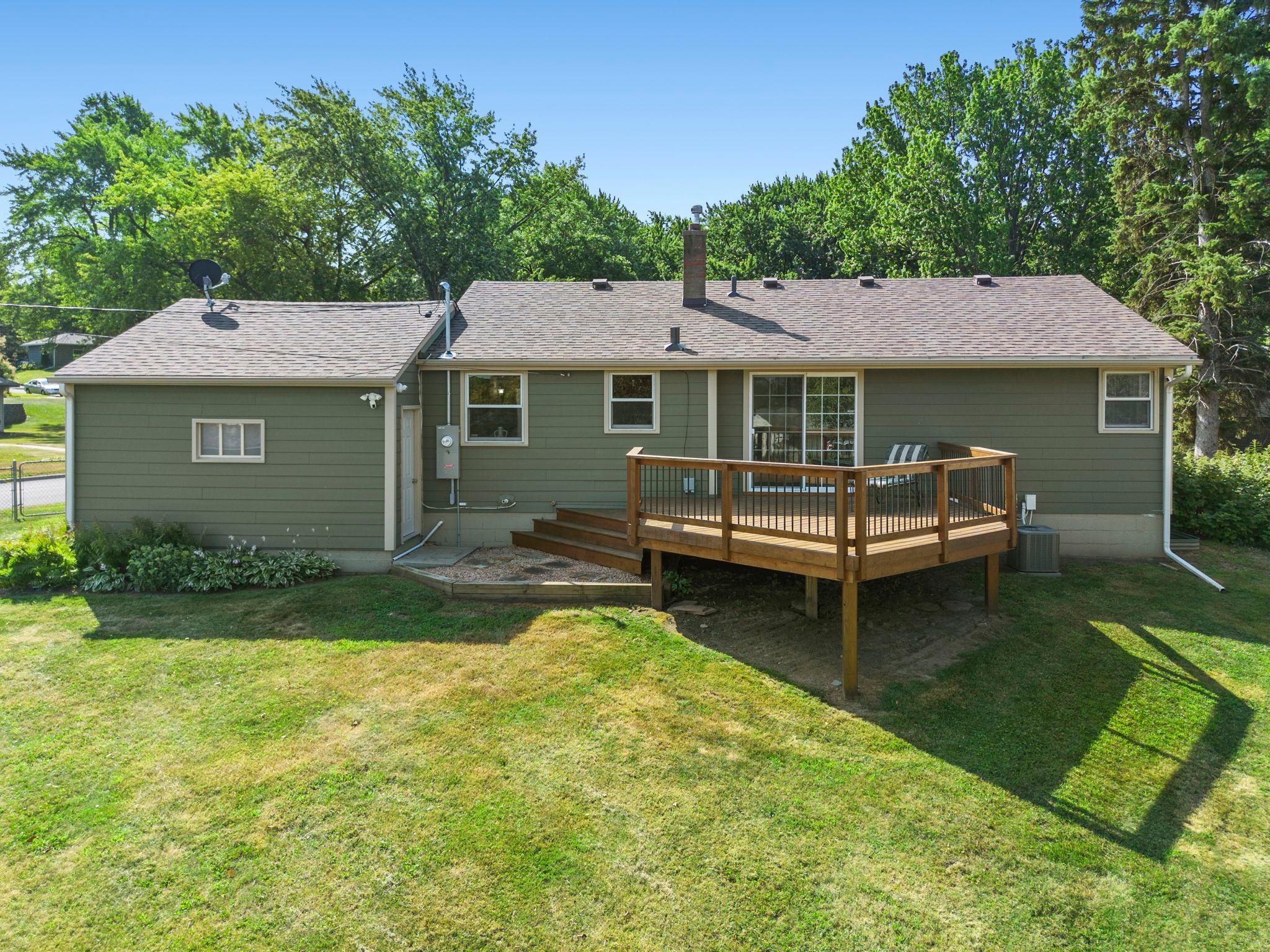 Easy access to both the interior of the home, garage and backyard.
