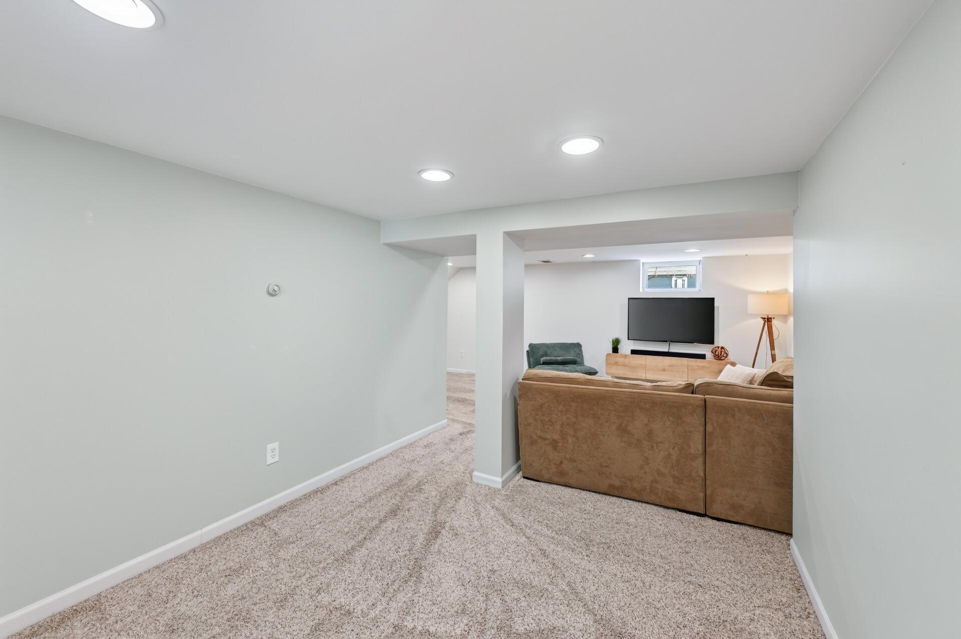 Lower Level Den + Potential 4th bedroom