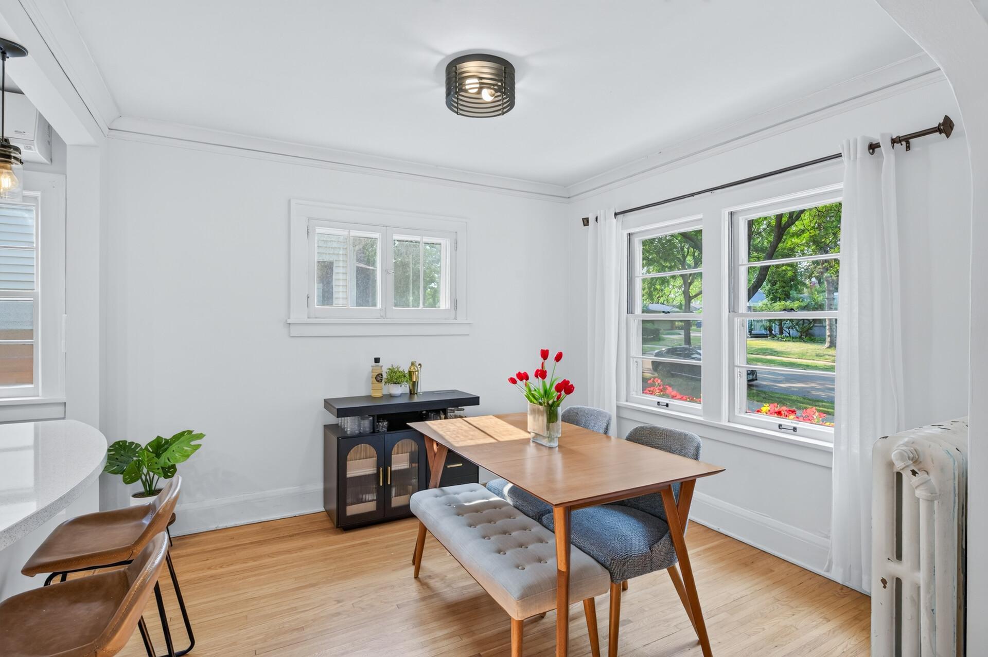 Dining Room- great light with southern exposure