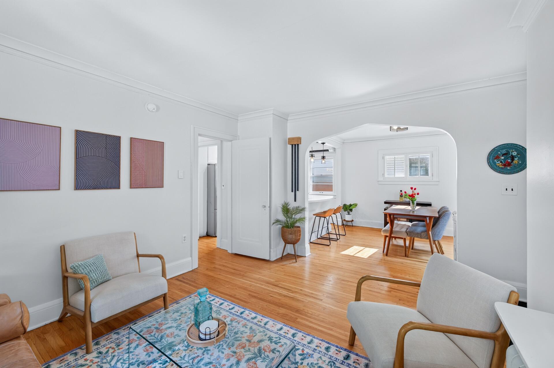 Open to dining room