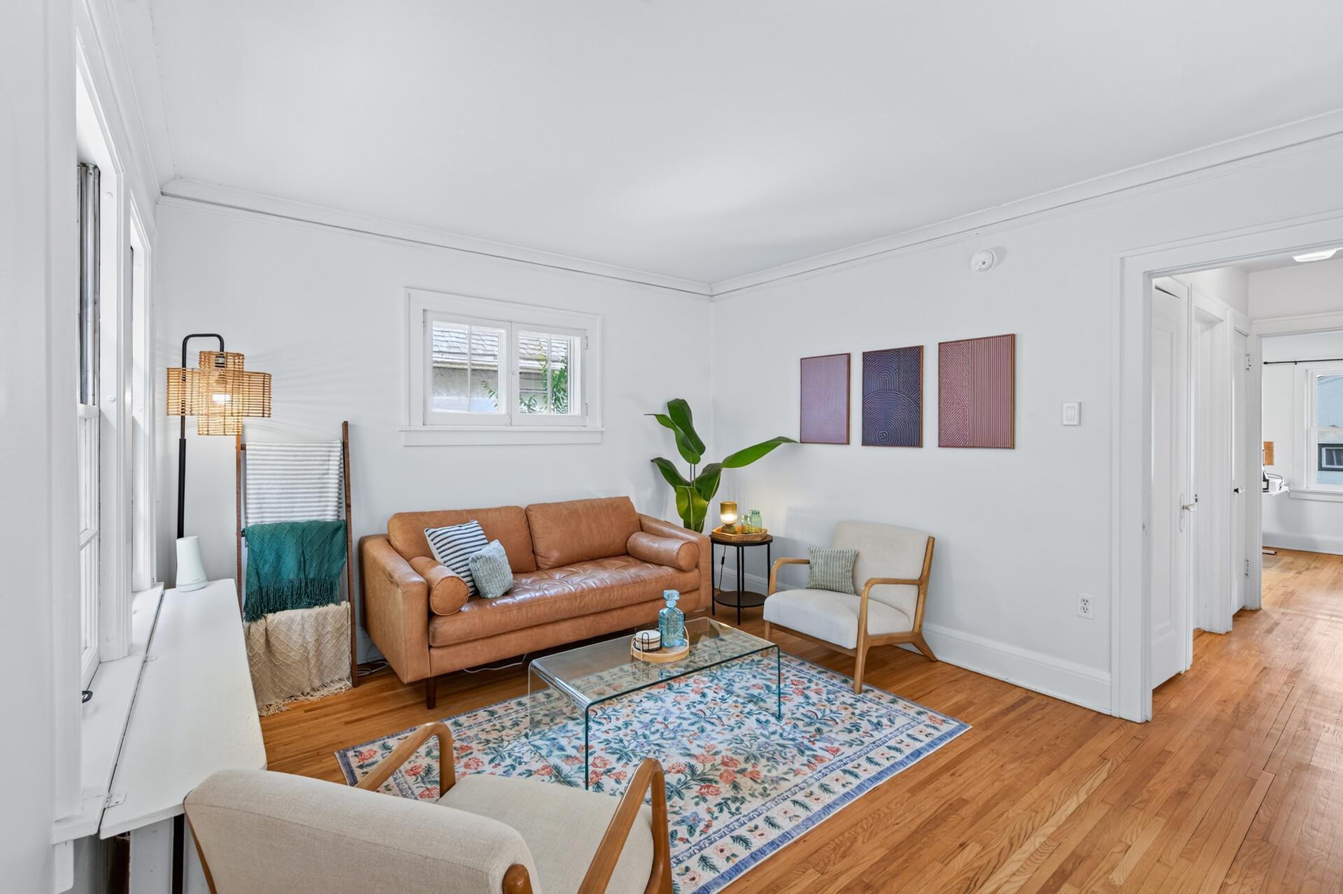 Living Room- south facing windows