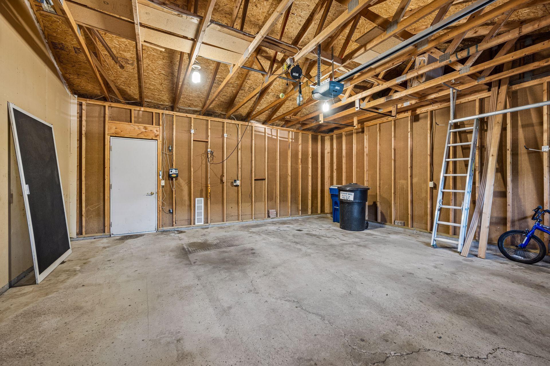 Large two car garage