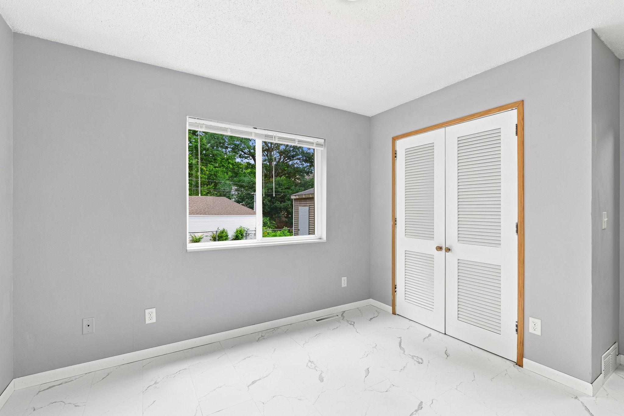 Main level bedroom closet