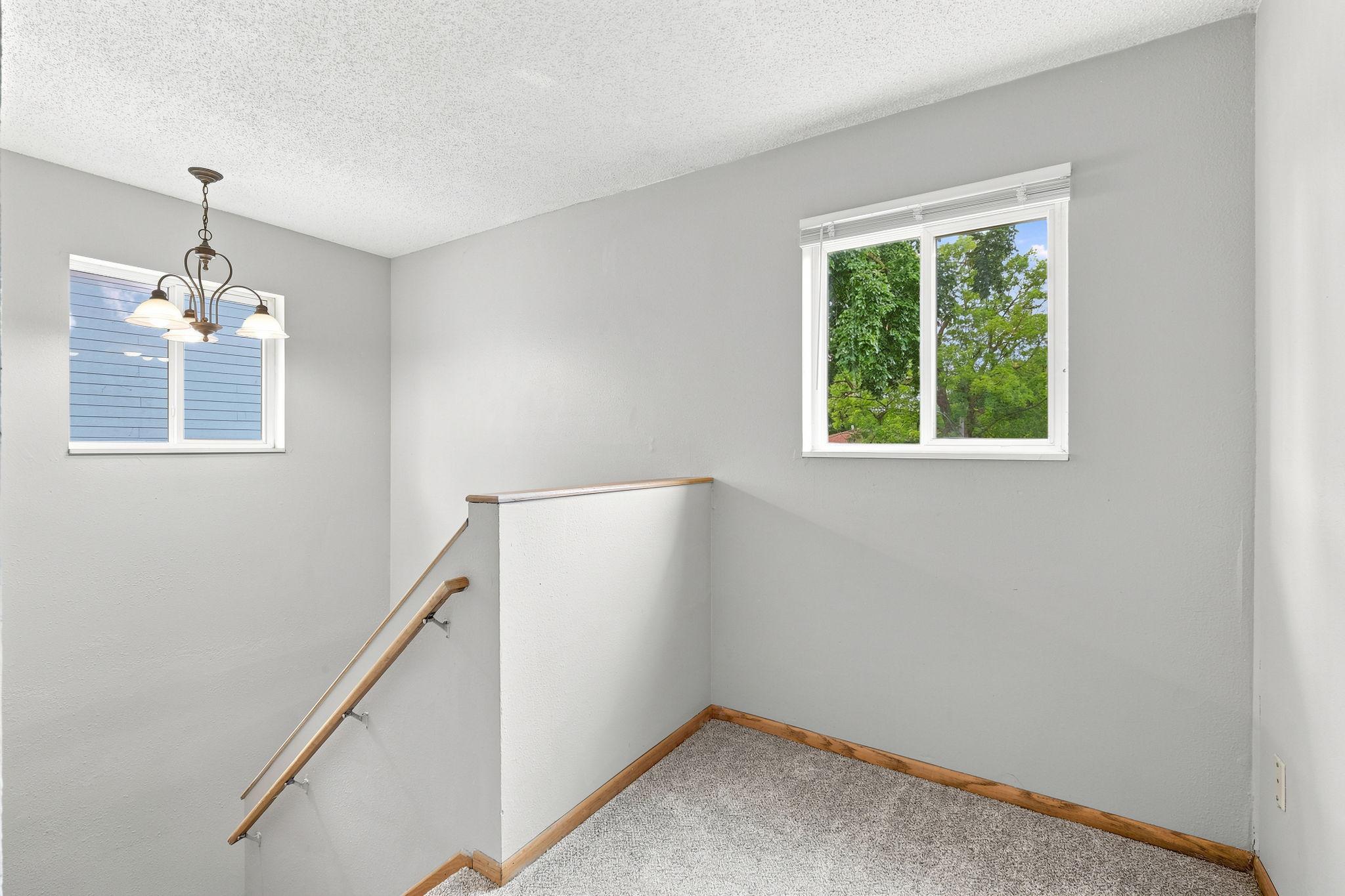 Little loft at the top of the stairs