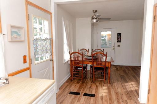 Kitchen w/access to backyard and open to dining space!
