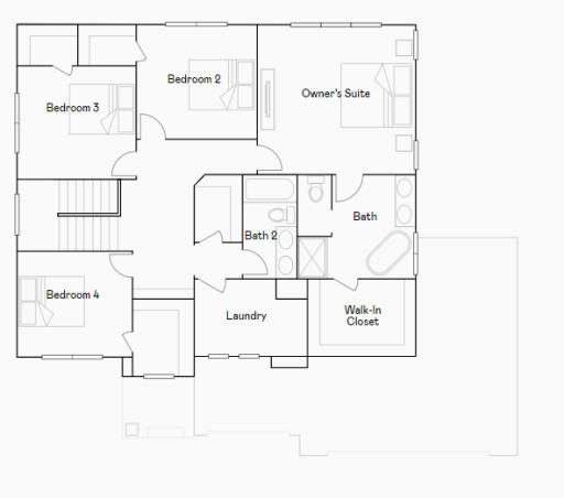 Sinclair upper level floorplan.
