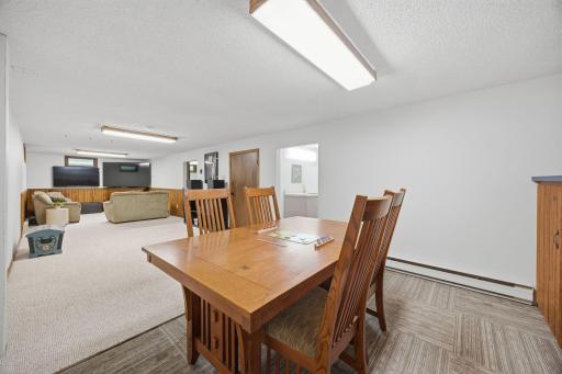 A view of the lower-level space - family room / game room area - so many options.