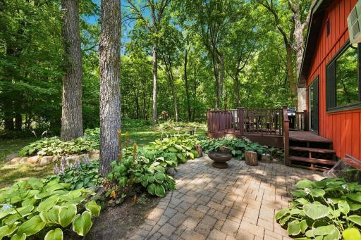 Patio area which leads you right up to the deck.