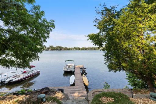 Well maintained private dock with ample space for storing kayaks, paddle-boards, and other water toys.
